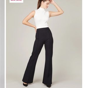 Spanx The Perfect Pant Hi Rise Flare Black Ponte